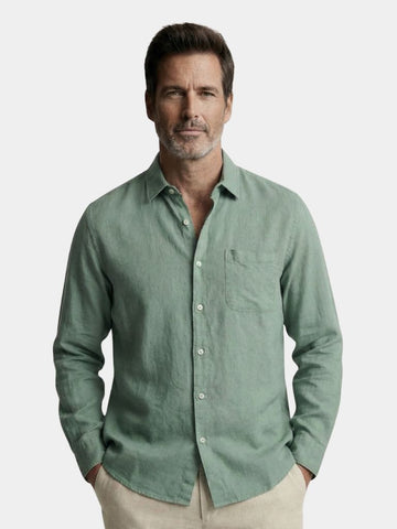 Long Sleeve Essential Linen Shirt