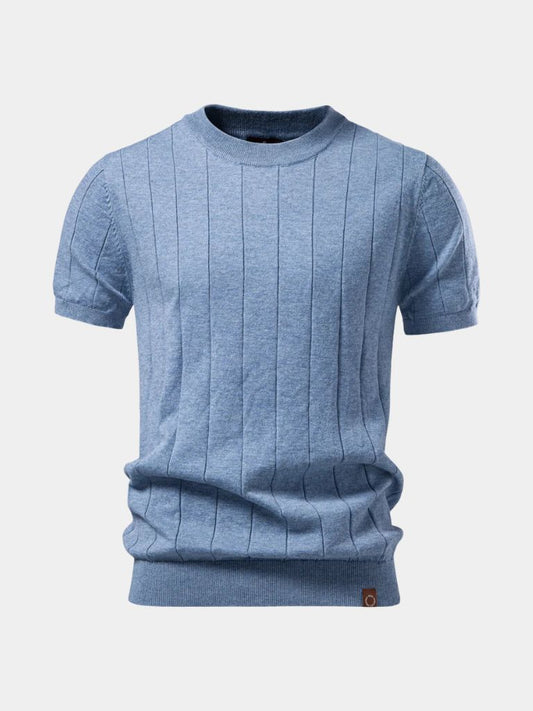 Garrison Texture Crew Top T-Shirt - Cross & Crown