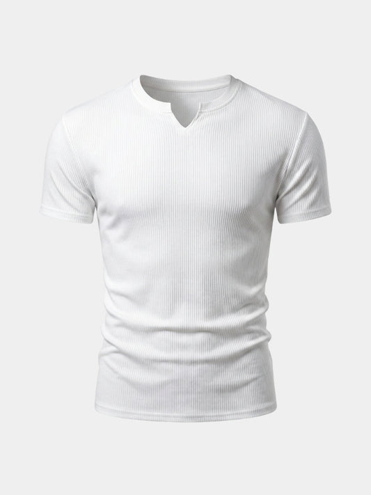 Precision Ribbed Muscle T-Shirt - Cross & Crown