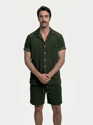 Summer Corduroy Set Shorts and Shirt