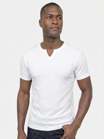Precision Ribbed Muscle T-Shirt - Cross & Crown